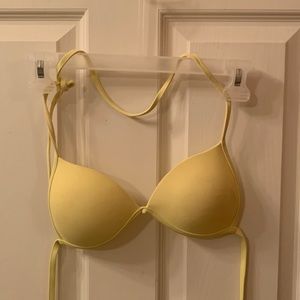 Yellow Forever 21 (M/L) Triangle Bikini Top